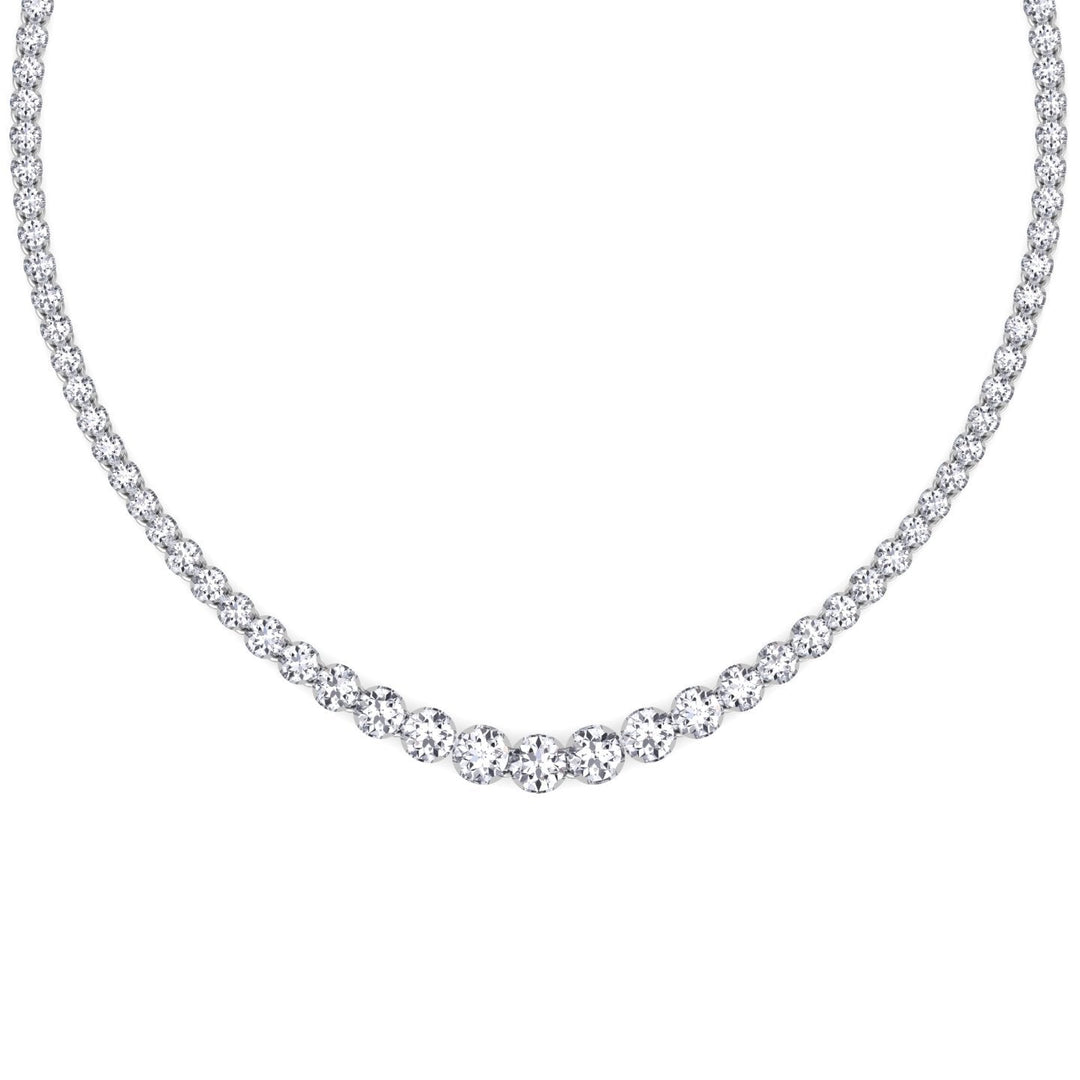 15 Carat Graduated Tennis Necklace