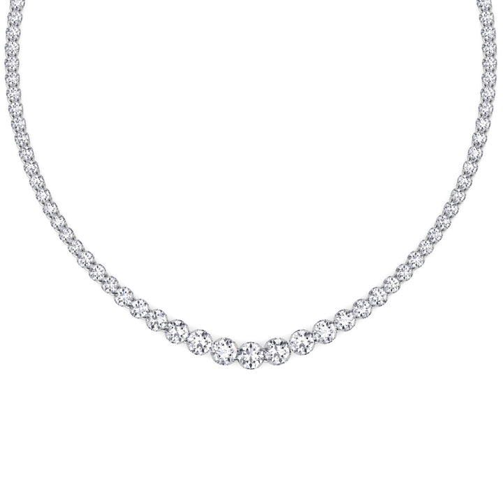 15 Carat Graduated Tennis Necklace