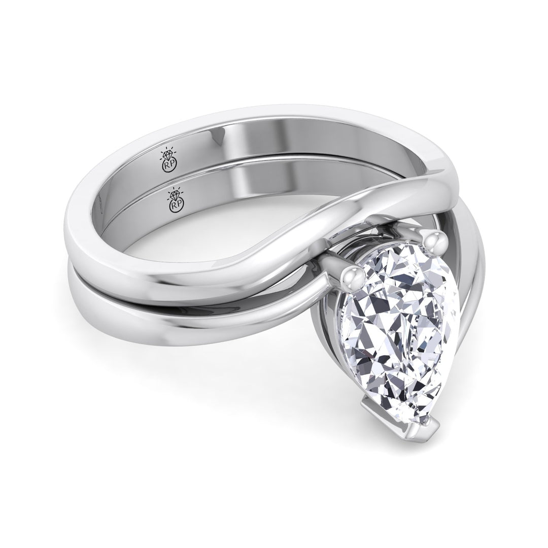 3mm Curved Plain Wedding Band