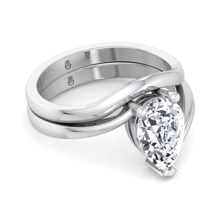 3mm Curved Plain Wedding Band