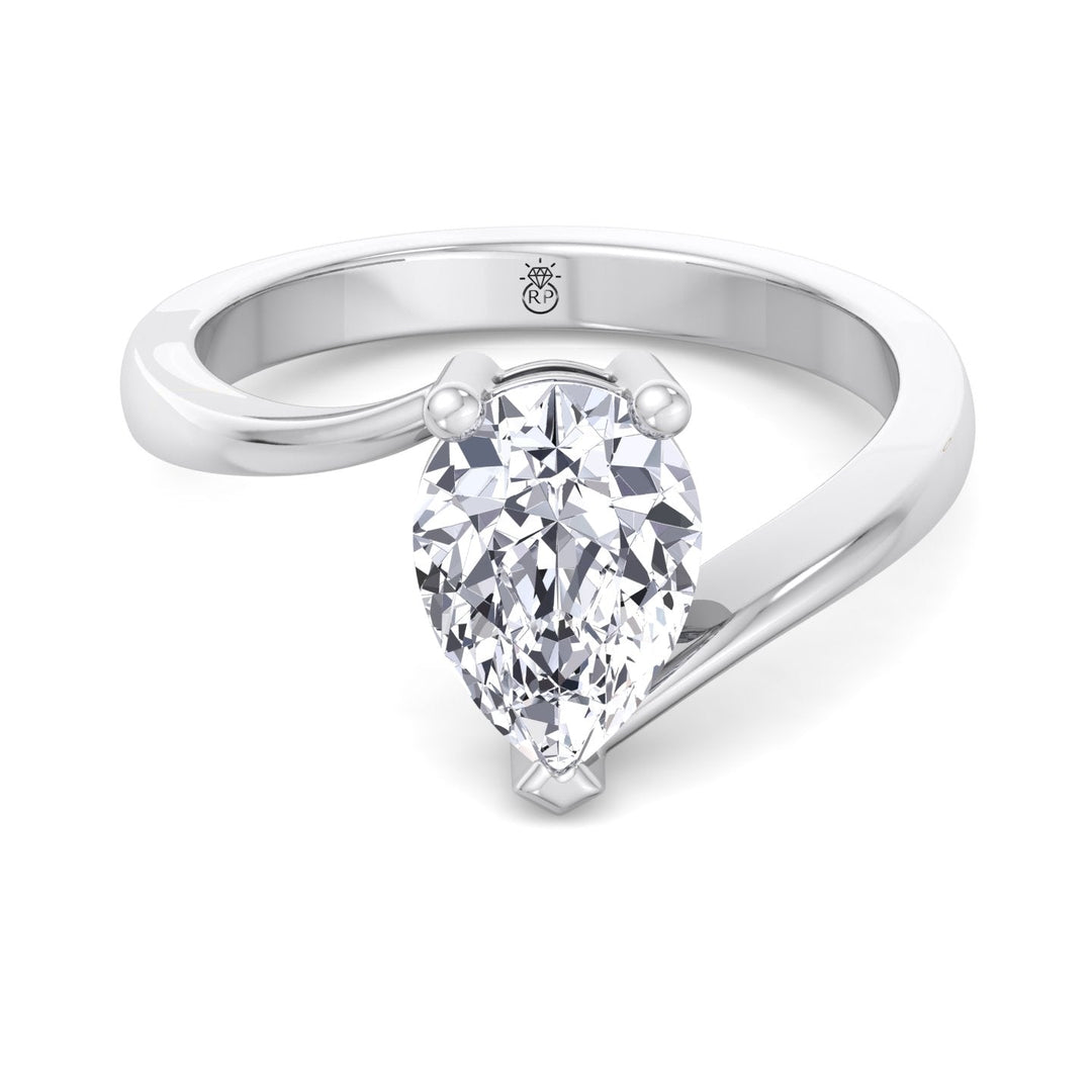 Pear Shape Solitaire Engagement Ring