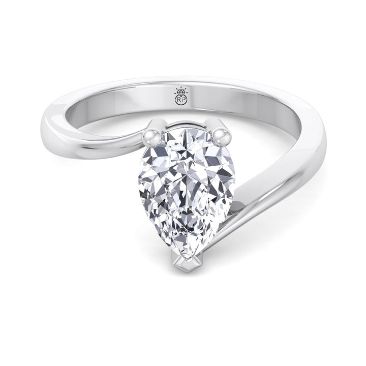 Pear Shape Solitaire Engagement Ring