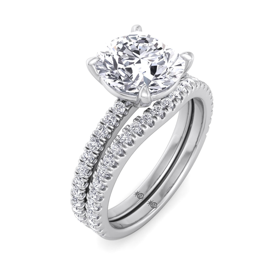 Matching Pave Wedding Band (0.22 CT)