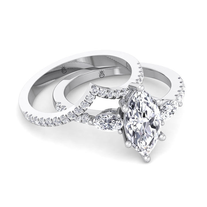 Matching Pave Wedding Band (0.17 CT)
