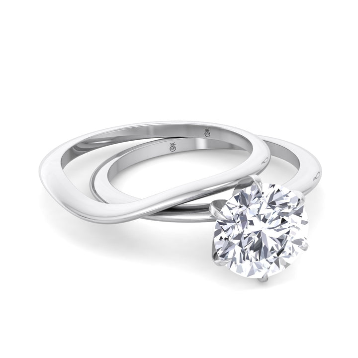 3mm Plain Wedding Band with Curve