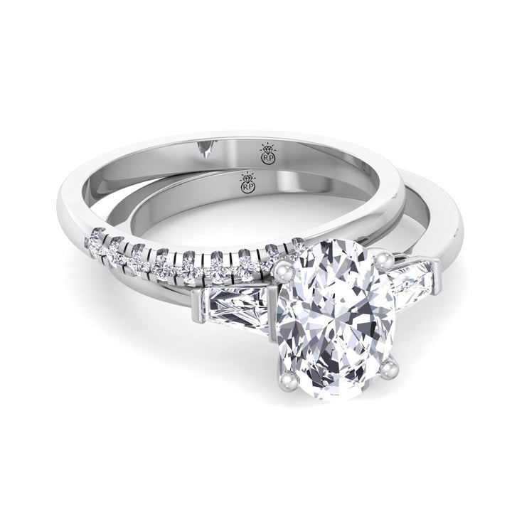 French Set Wedding Band (0.06 CT)