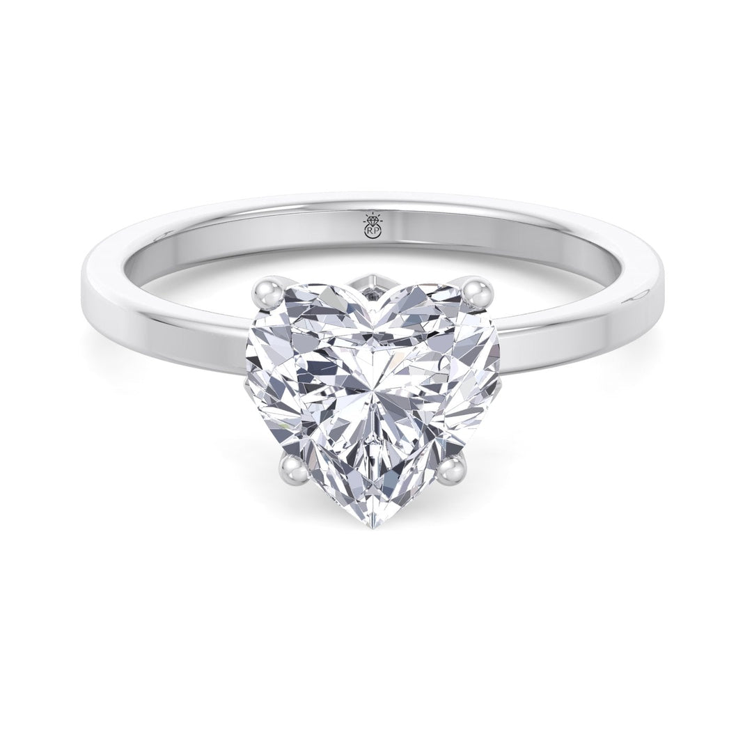 Heart Shape Solitaire Engagement Ring
