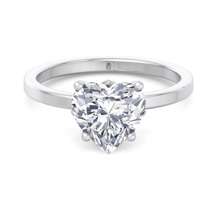 Heart Shape Solitaire Engagement Ring