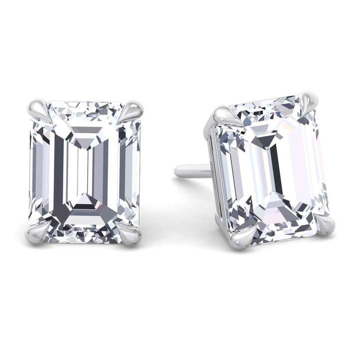 Emerald Cut Studs