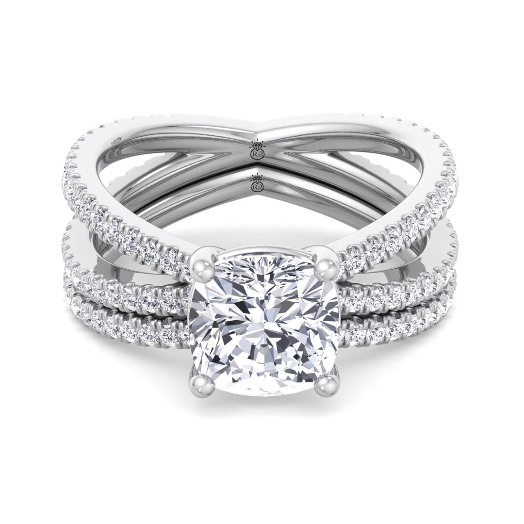 Curved Wedding Band (0.40 CT)