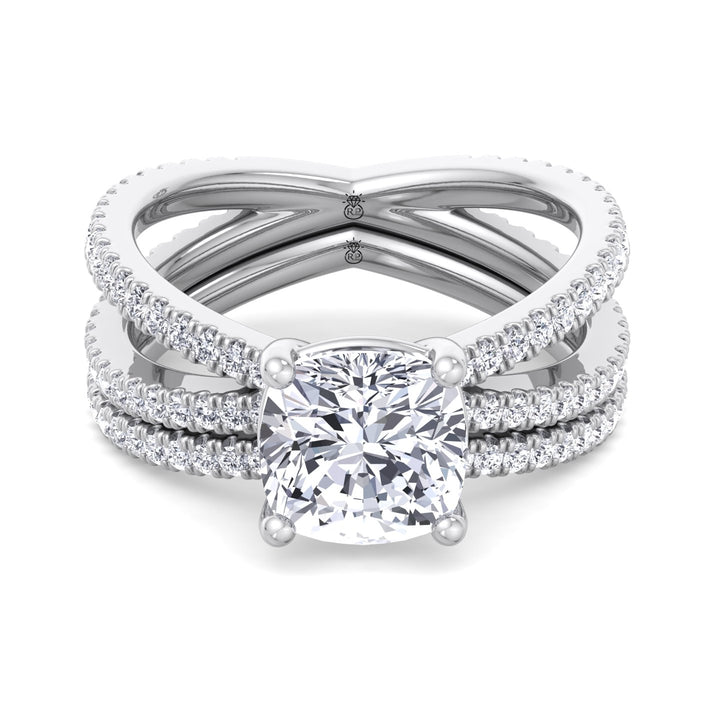 Curved Wedding Band (0.40 CT)