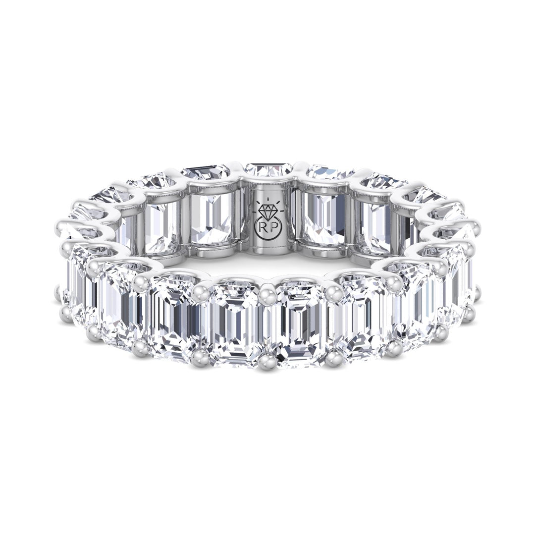 Emerald Cut Eternity Band - U Prong Setting