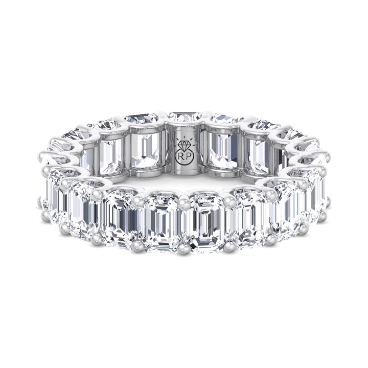 Emerald Cut Eternity Band - U Prong Setting