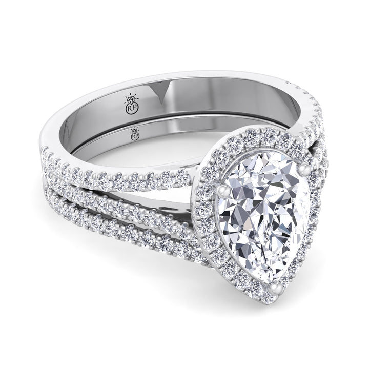Matching Curved Pave Wedding Band (0.34 CT)