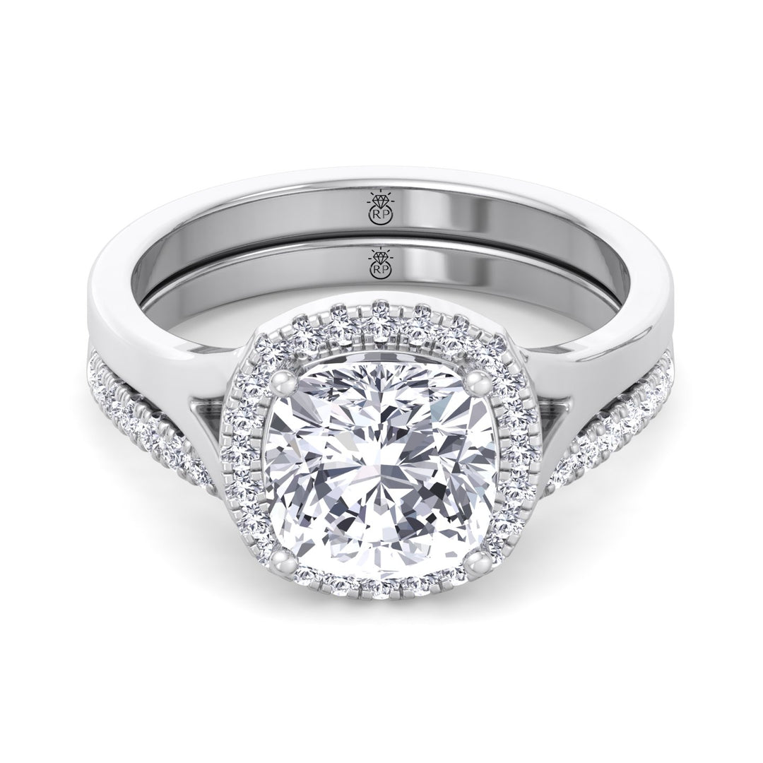 Stackable Pave Wedding Band with Curve (0.16 CT)
