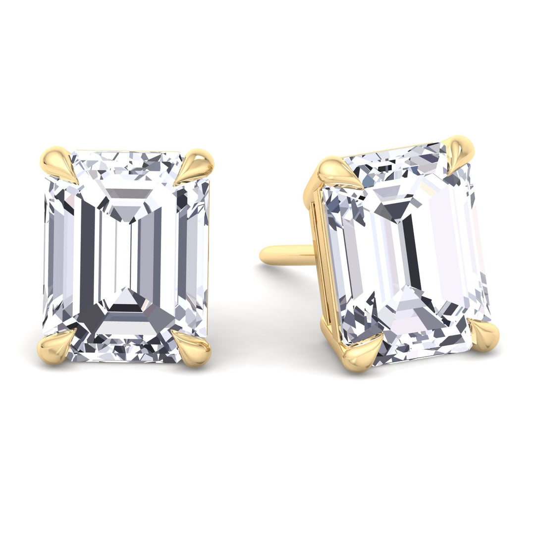 Emerald Cut Studs