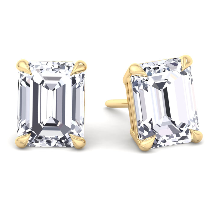 Emerald Cut Studs