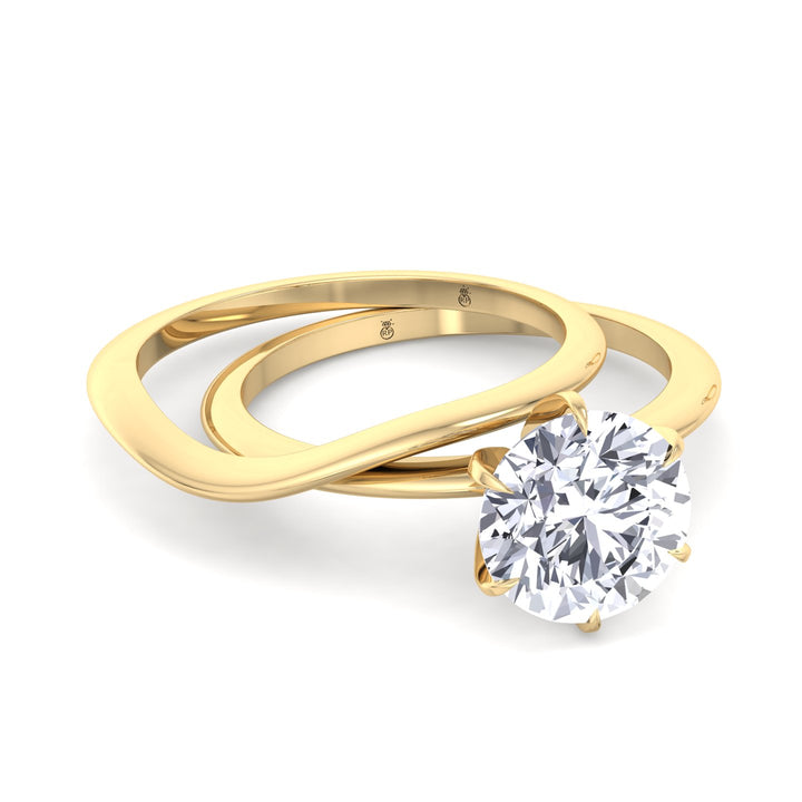 3mm Plain Wedding Band with Curve
