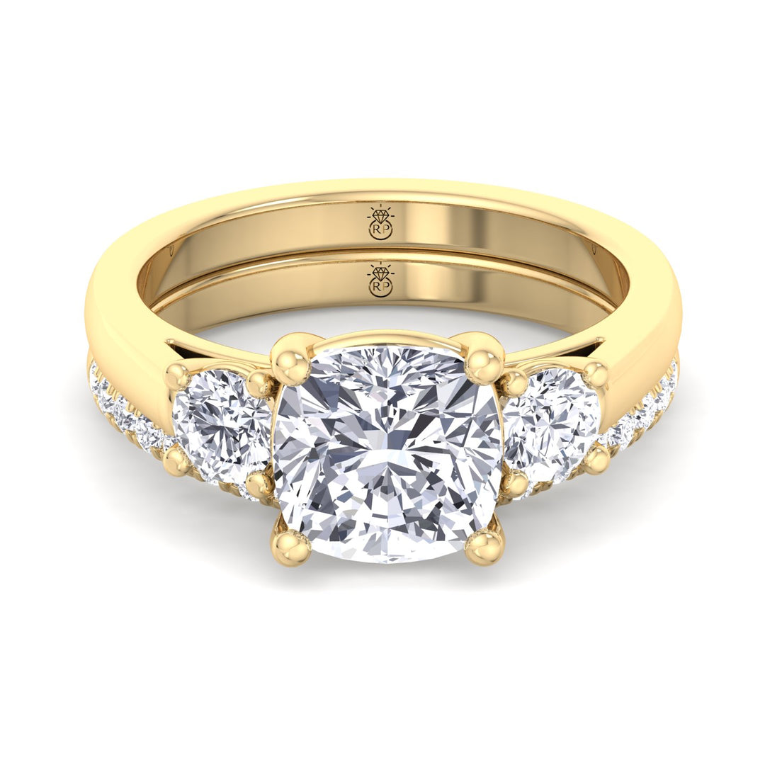 Hollywood - Pave Wedding Band with Curve (0.36 CT)