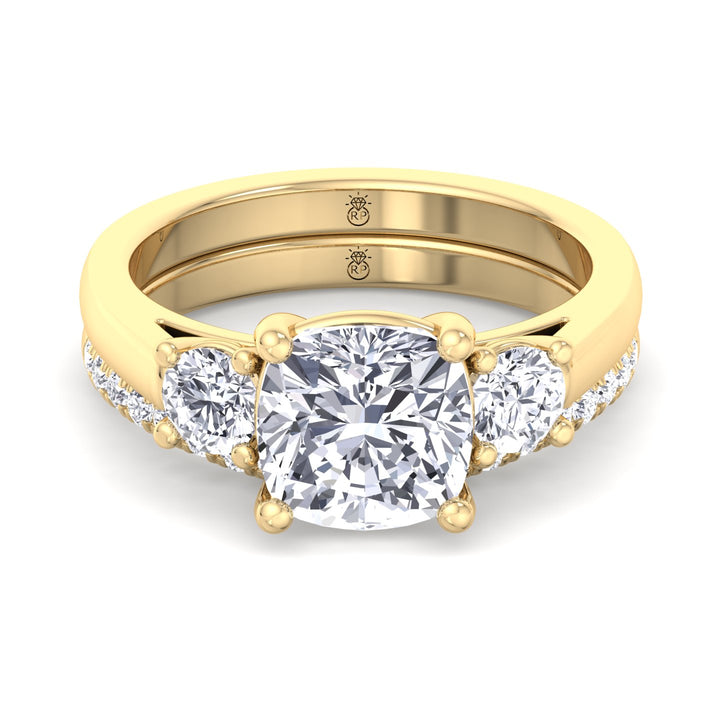 Hollywood - Pave Wedding Band with Curve (0.36 CT)