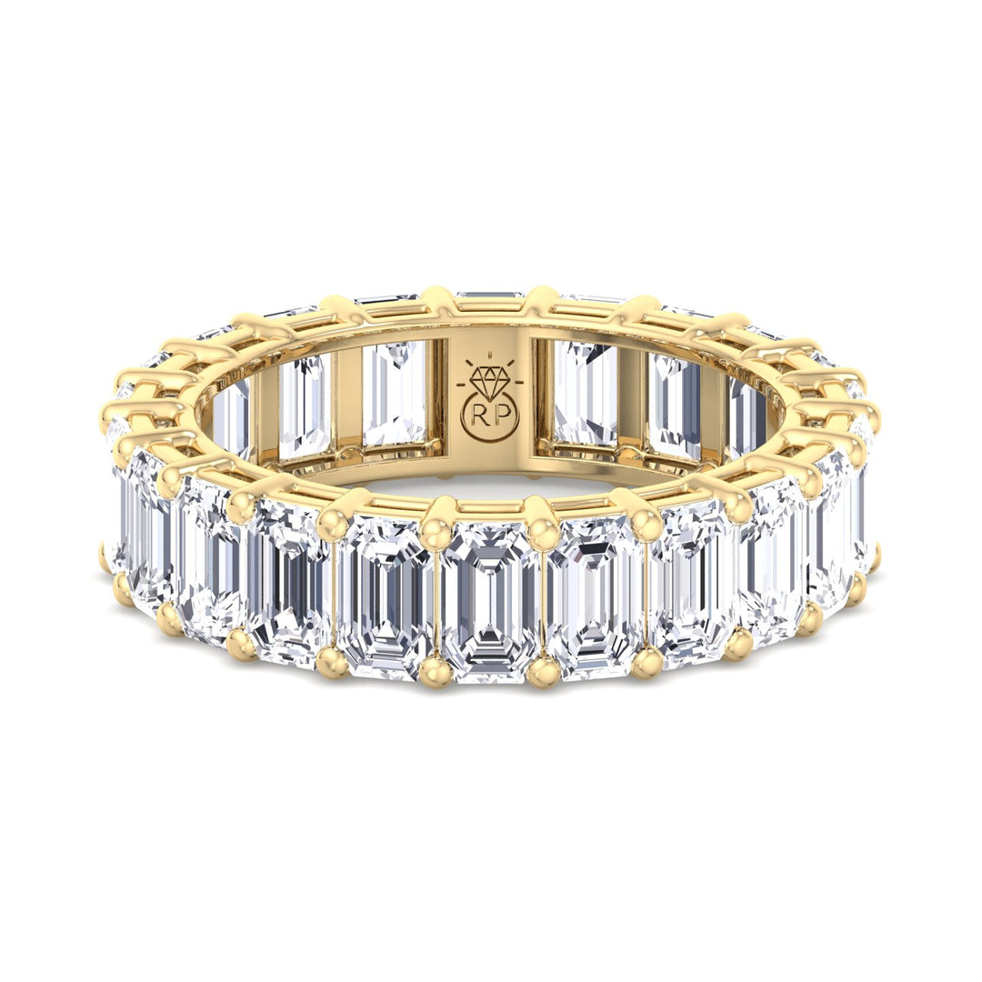 Emerald Cut  Eternity Band