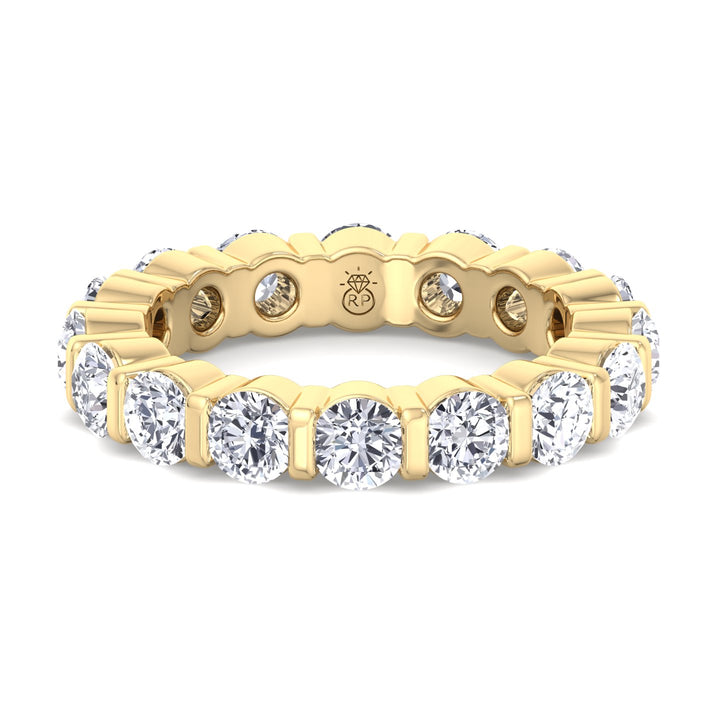 Round Cut Bar Set Eternity Band