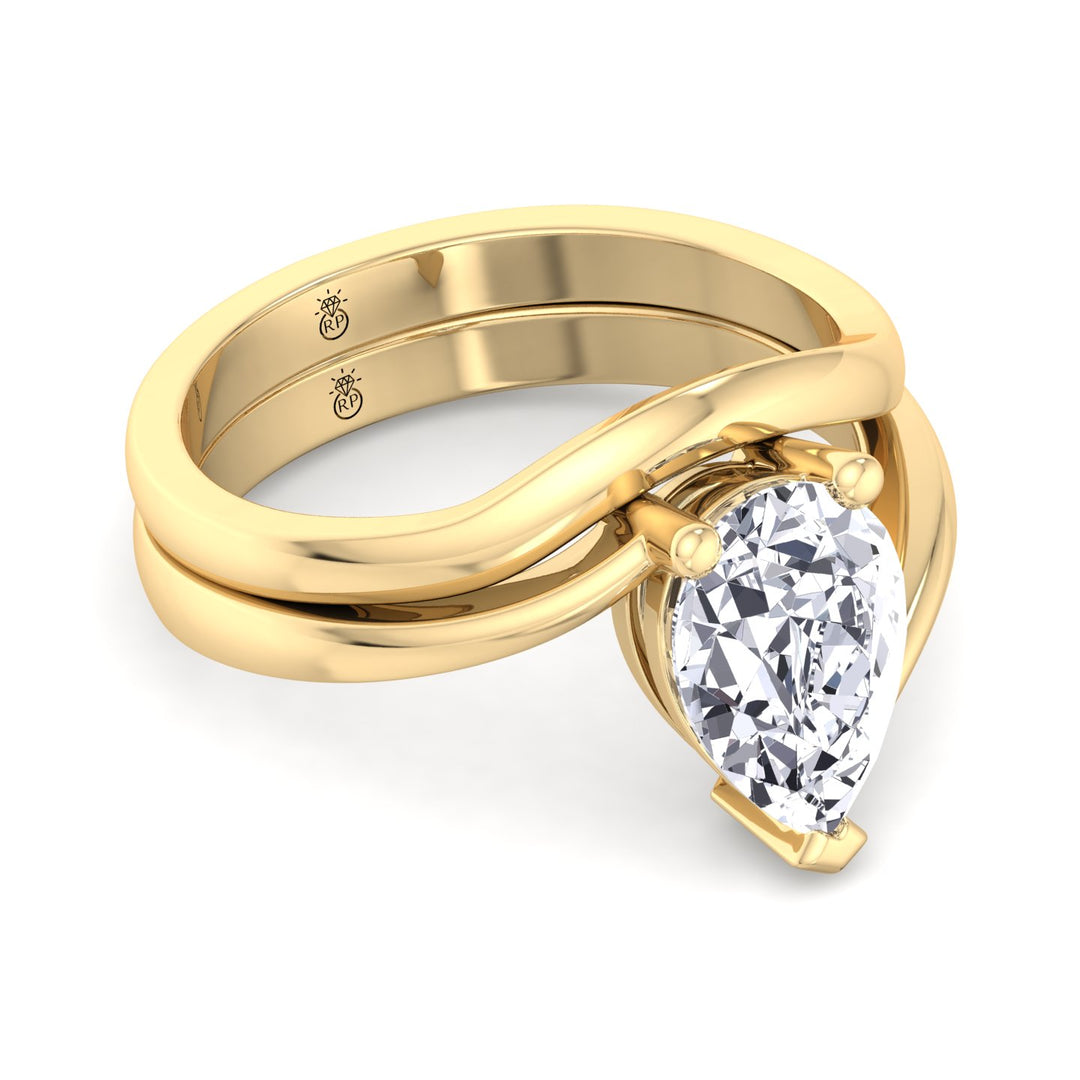 3mm Curved Plain Wedding Band