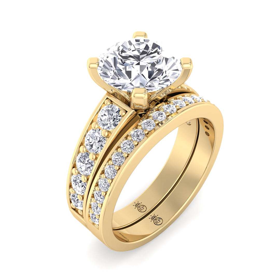 Channel Set Wedding Band (0.08 CT)