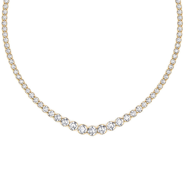 15 Carat Graduated Tennis Necklace
