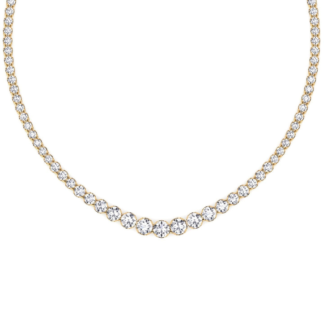 20 Carat Graduated Tennis Necklace