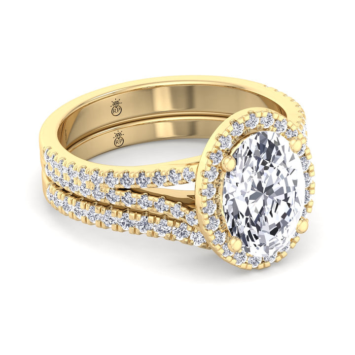 Pave Wedding Band with Curve (0.34 CT)
