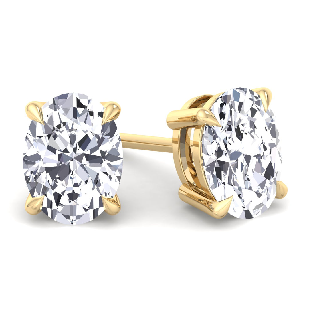 Oval Cut Studs