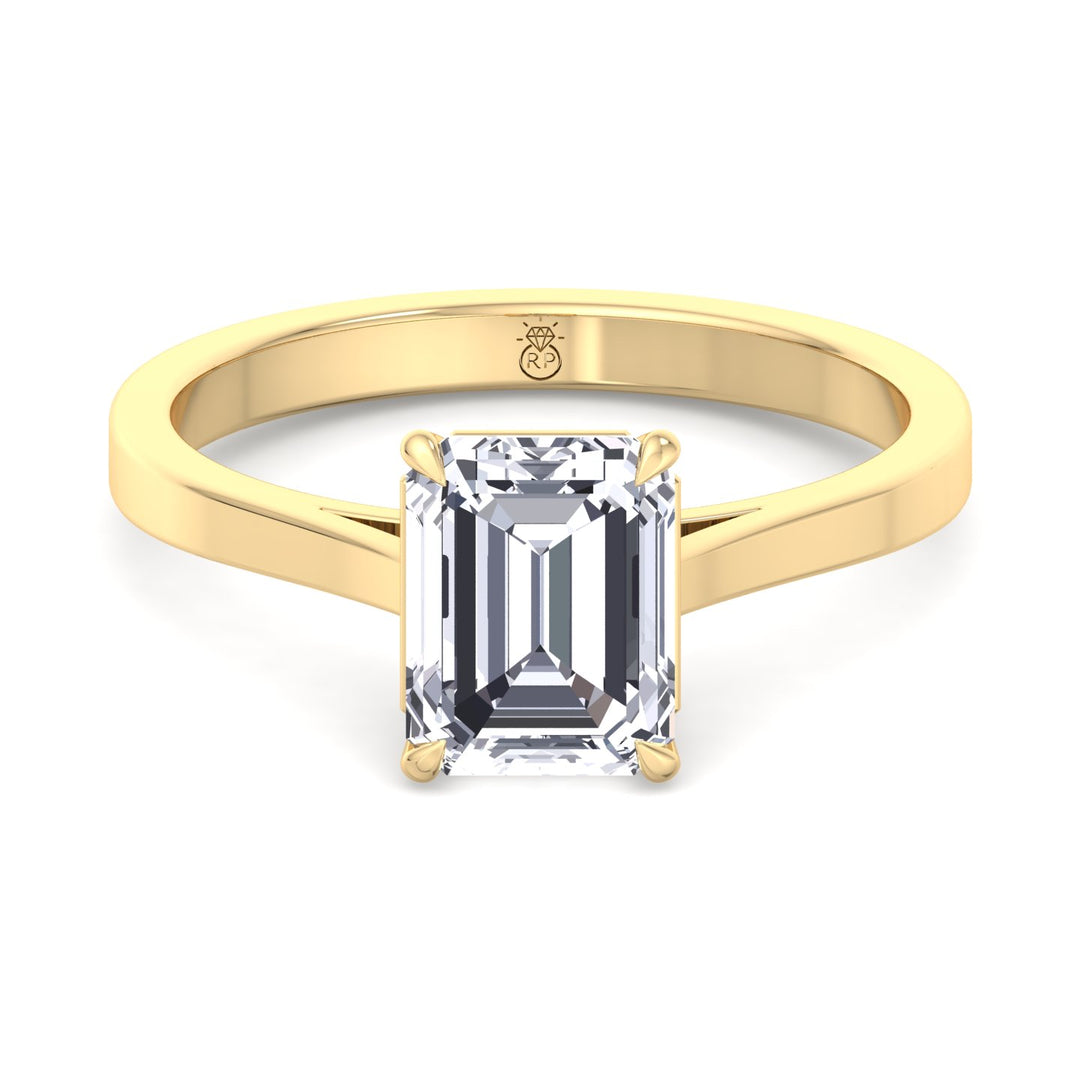 Emerald Cut Solitaire Engagement Ring