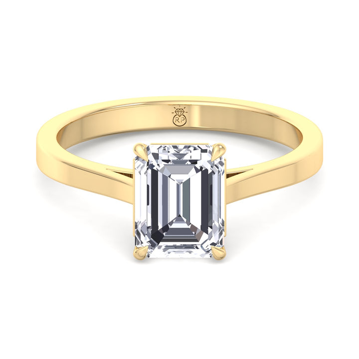Emerald Cut Solitaire Engagement Ring