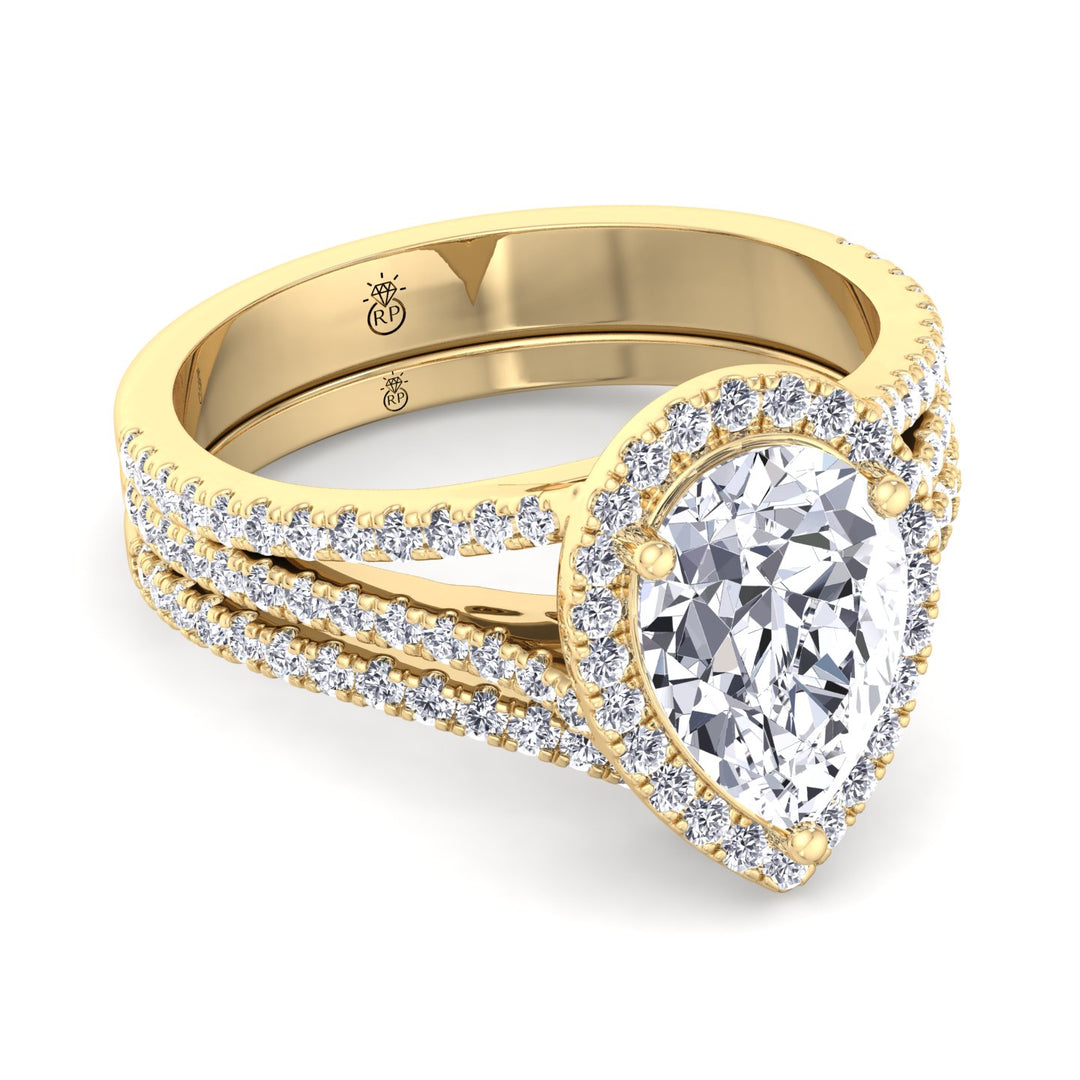 Matching Curved Pave Wedding Band (0.34 CT)