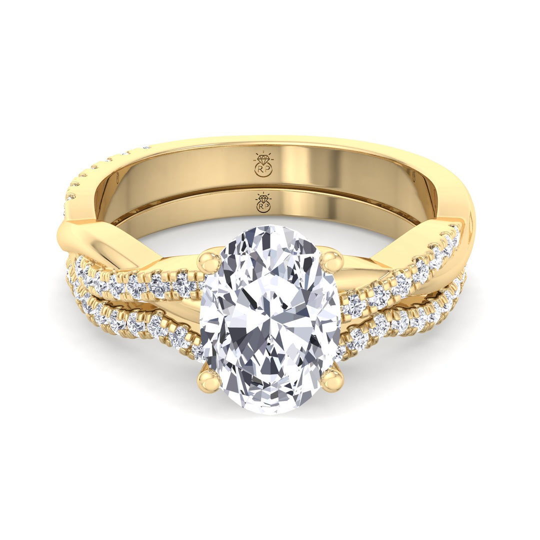Curvy Pave Wedding Band (0.22 CT)