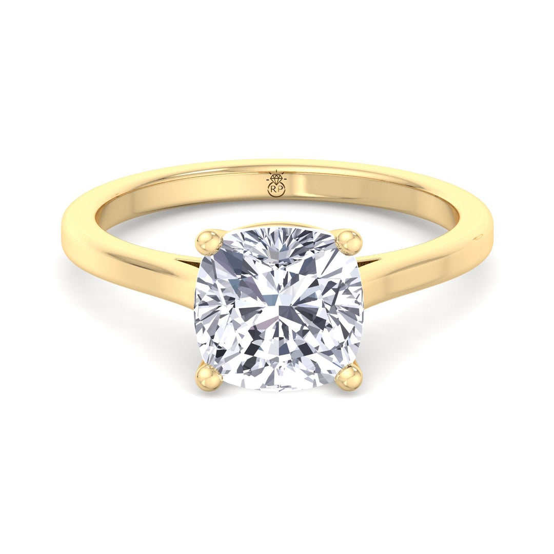 Cushion Cut Solitaire Engagement Ring