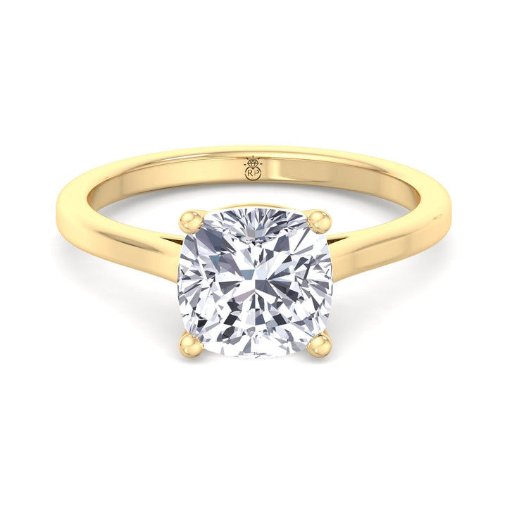 Cushion Cut Solitaire Engagement Ring