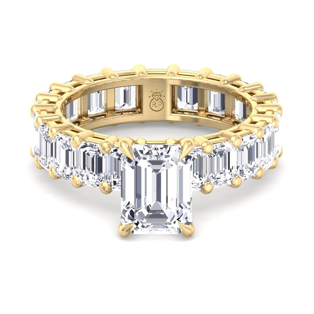 Emerald Cut Eternity Engagement Ring