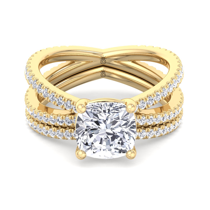 Curved Wedding Band (0.40 CT)
