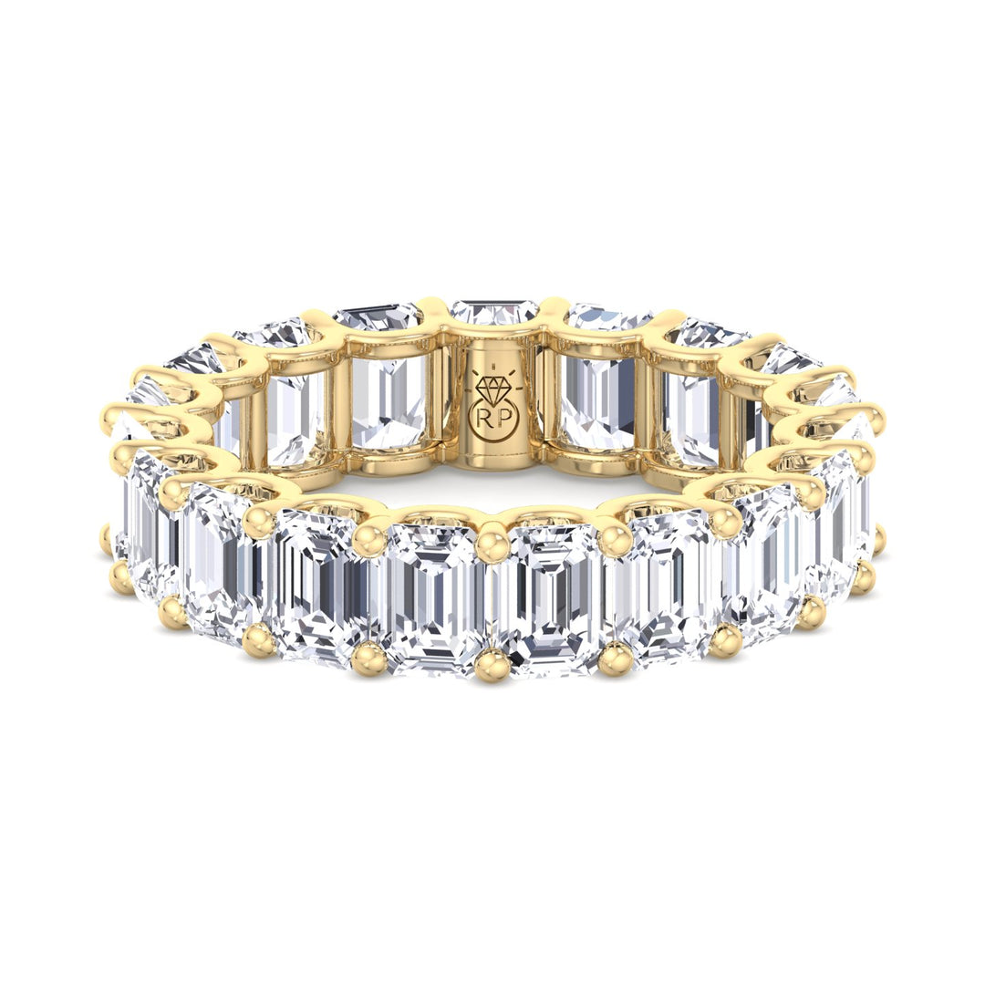 Emerald Cut Eternity Band - U Prong Setting