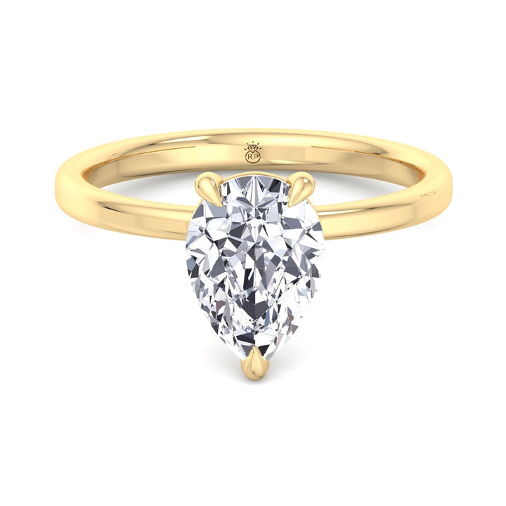 Pear Shape   Solitaire Engagement Ring
