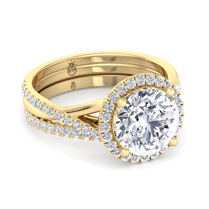 Matching Pave Wedding Band (0.3 CT)