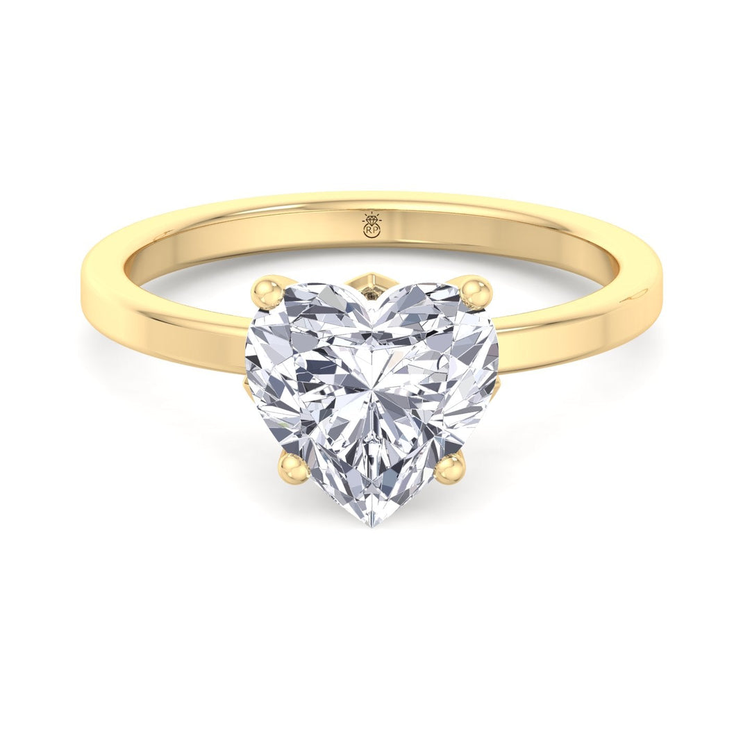 Heart Shape Solitaire Engagement Ring