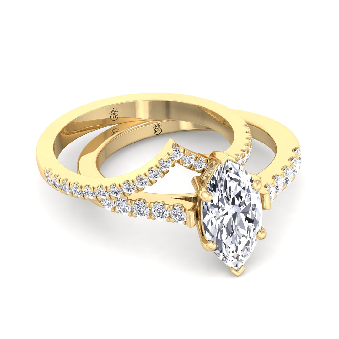 Curved Wedding Band (0.21 CT)