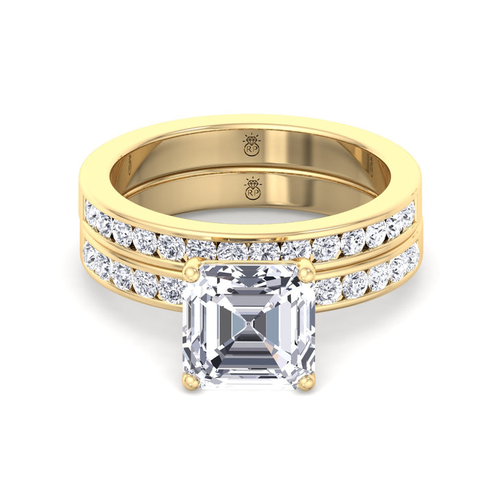 Channel Set Wedding Band (O.65CT)