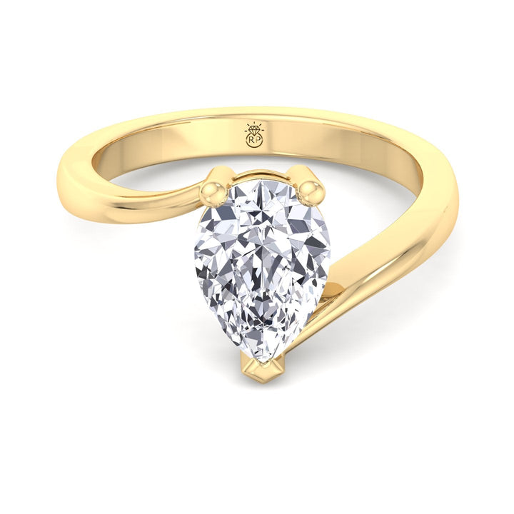 Pear Shape Solitaire Engagement Ring