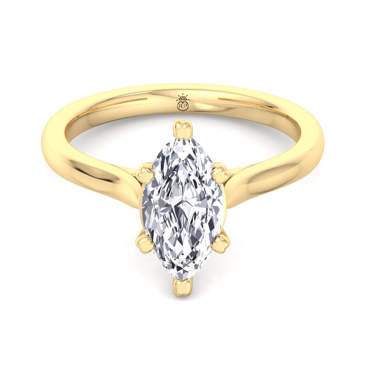 Marquise Cut Solitaire Engagement Ring