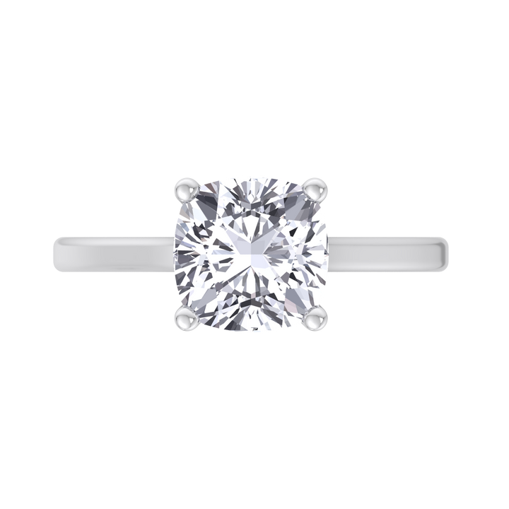 Cushion Cut Solitaire Engagement Ring