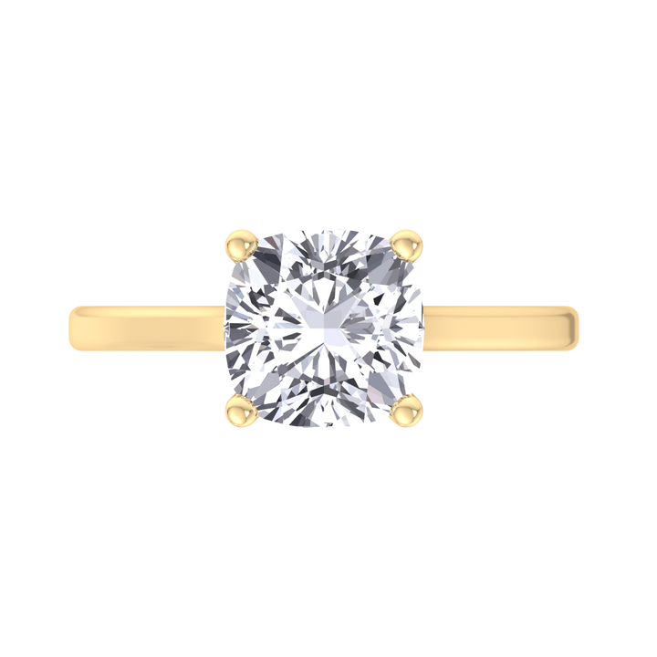 Cushion Cut Solitaire Engagement Ring